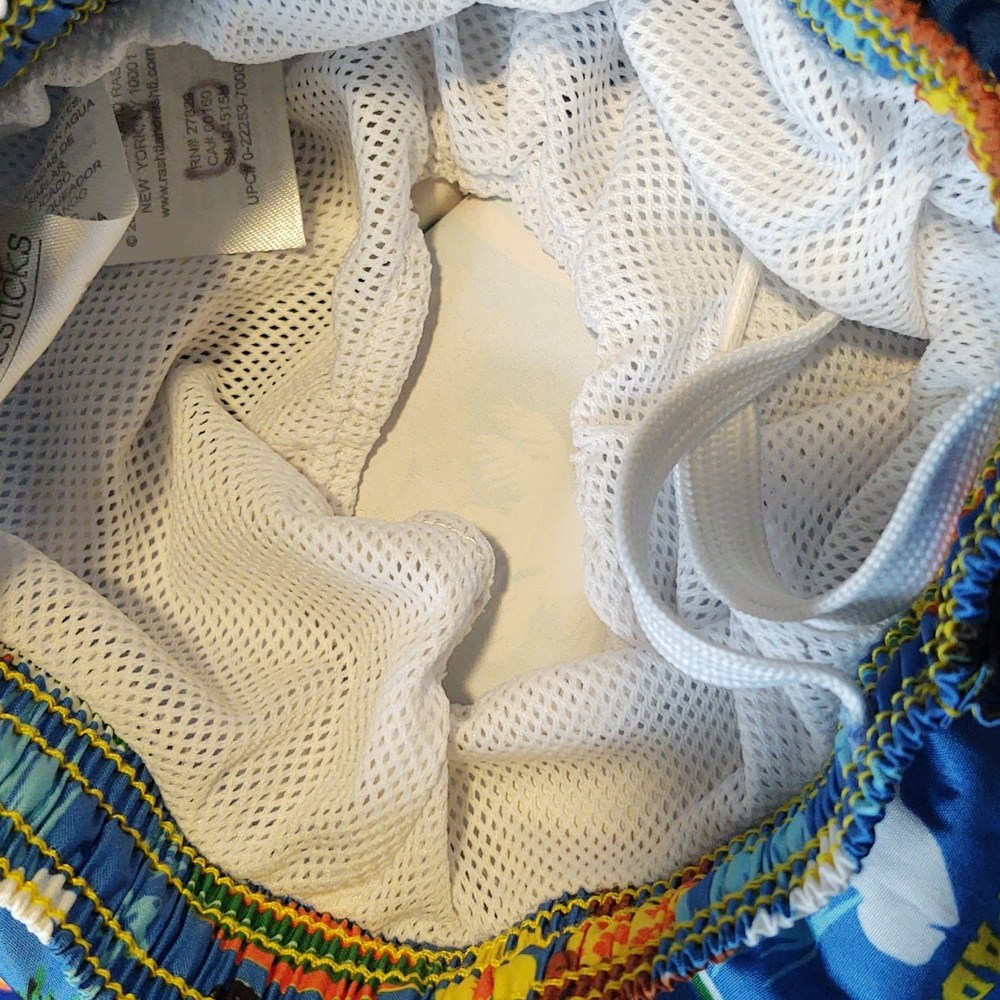 Toddler Lined Candlesticks Swim Trunks - Sz. 24 Mo. - Picture 5 of 5